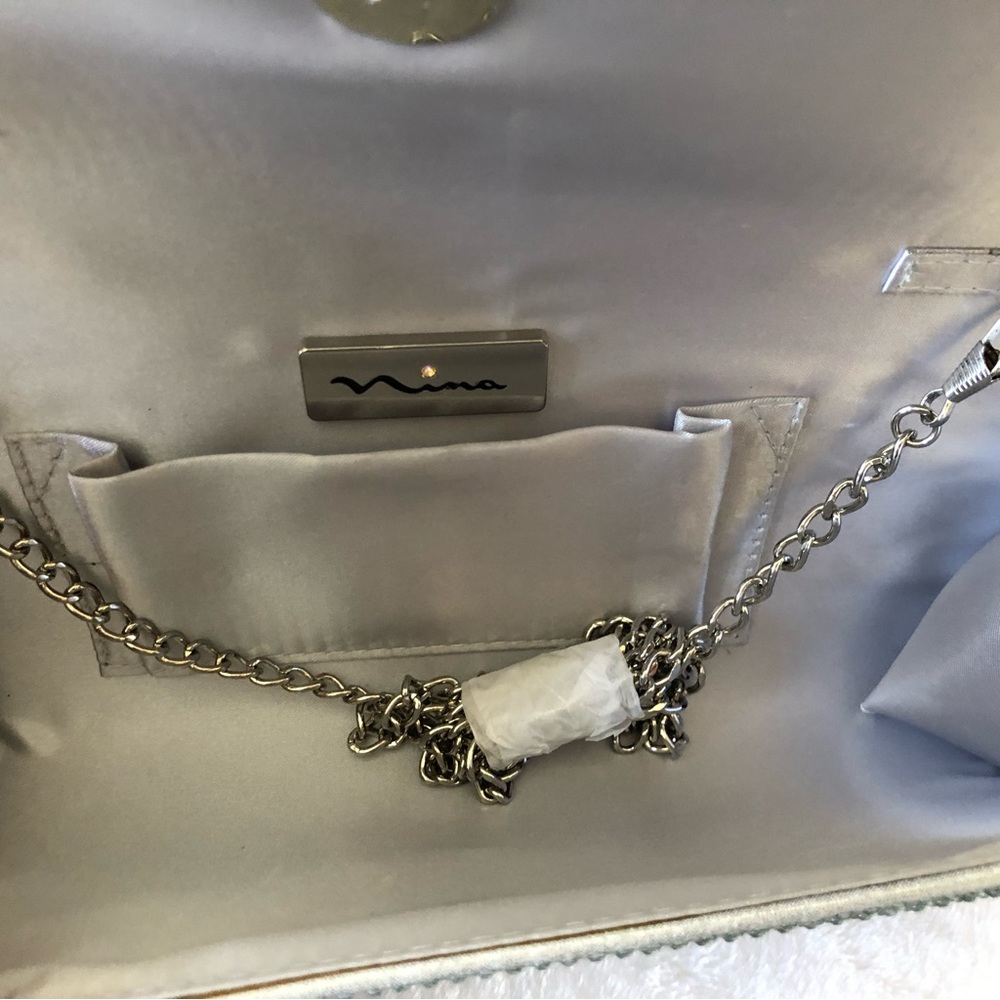 Nina Crystal Minaudiere Flap Long Clutch & Crossbody, NWT - Picture 6 of 12